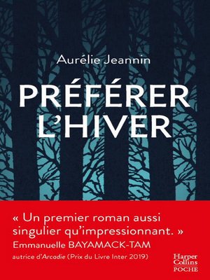 cover image of Préférer l'hiver